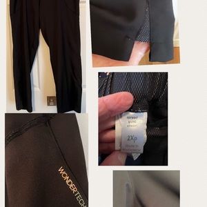 Women’s nurse’s Wondertech size 2XP Black scrub pants great condition $20